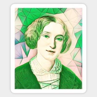 George Eliot Green Portrait | George Eliot Artwork 8 Sticker